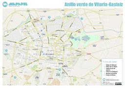 Mapa de Anillo verde de Vitoria-Gasteiz