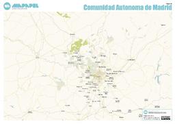 Mapa de Comunidad Autonoma de Madrid